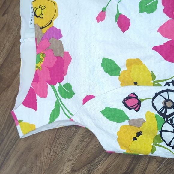 Trina Turk Floral Pom-pom Fringe Shift Dress - Picture 7 of 13